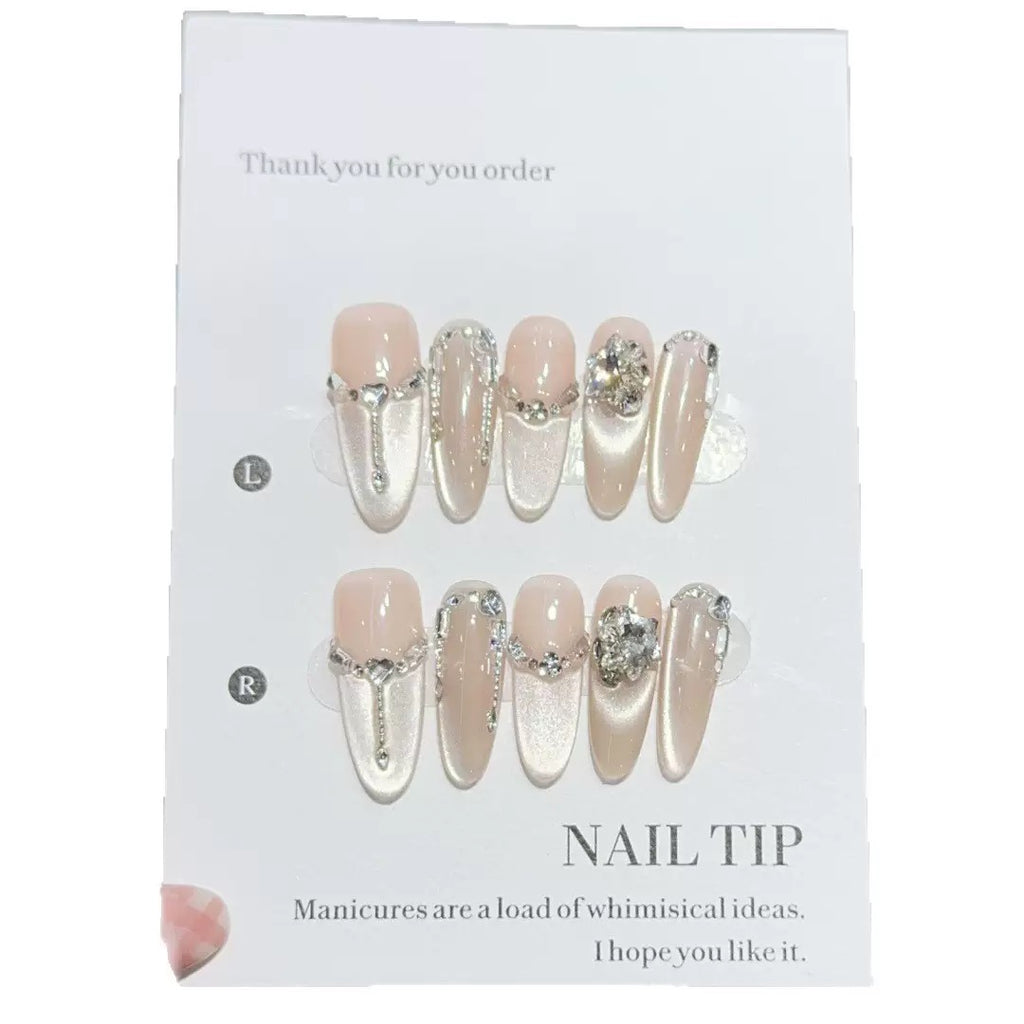 Handmade press-on nails, reusable.