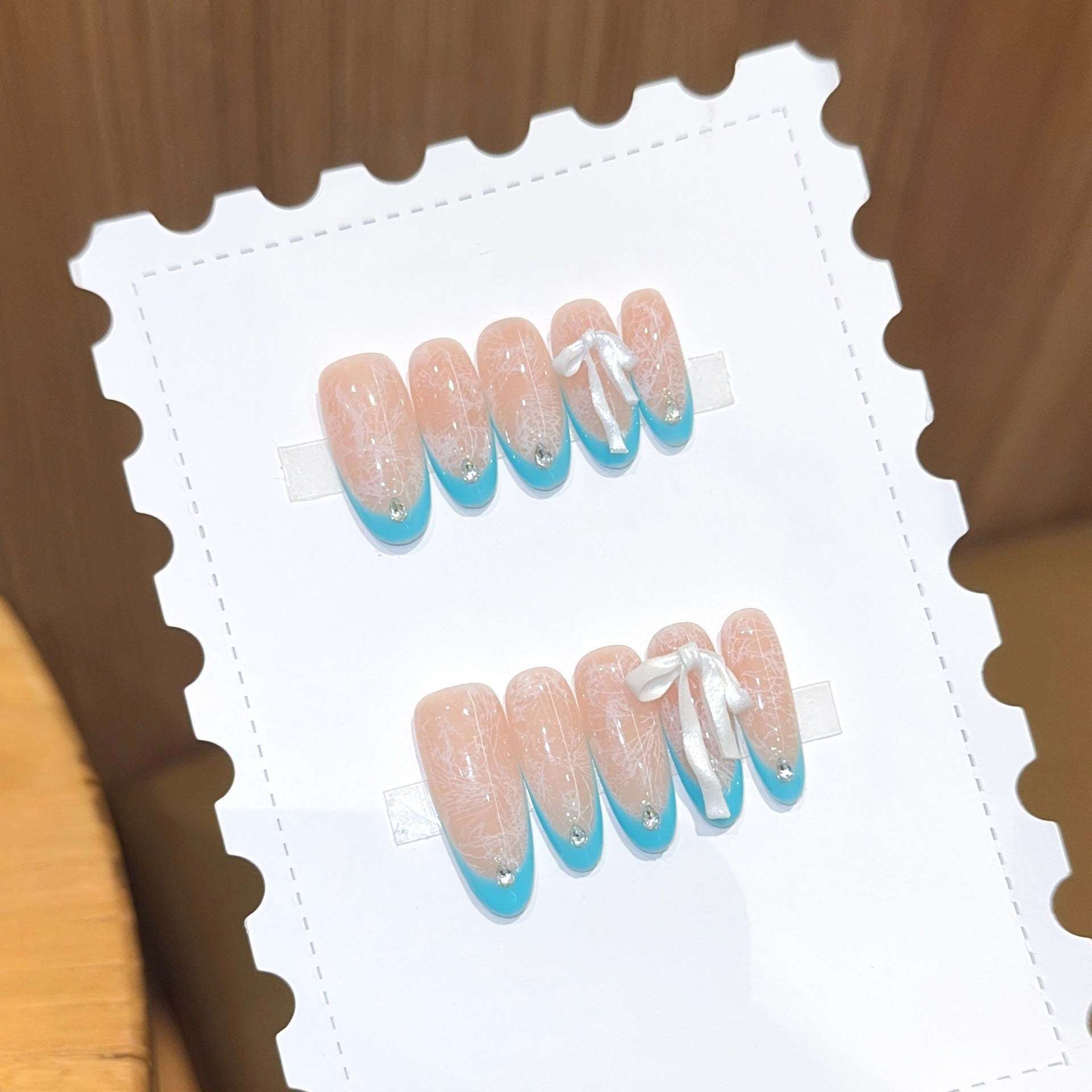 Handmade press-on nails, reusable.