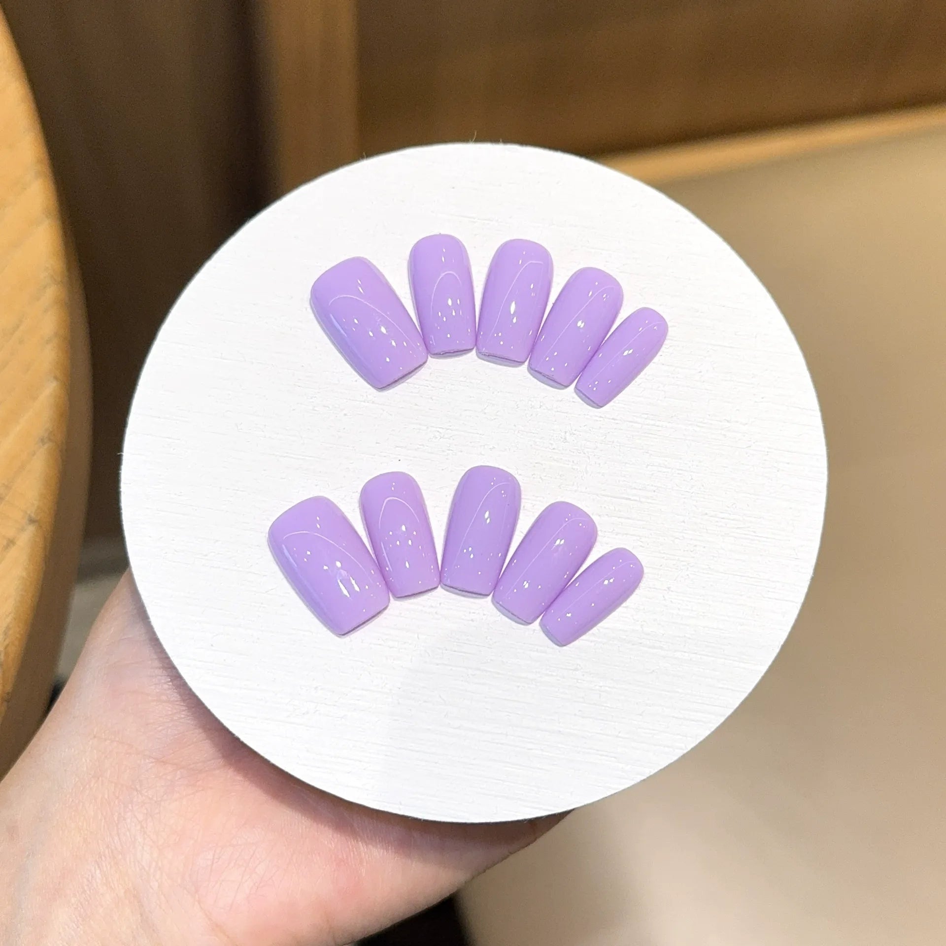 Handmade press-on nails, reusable.