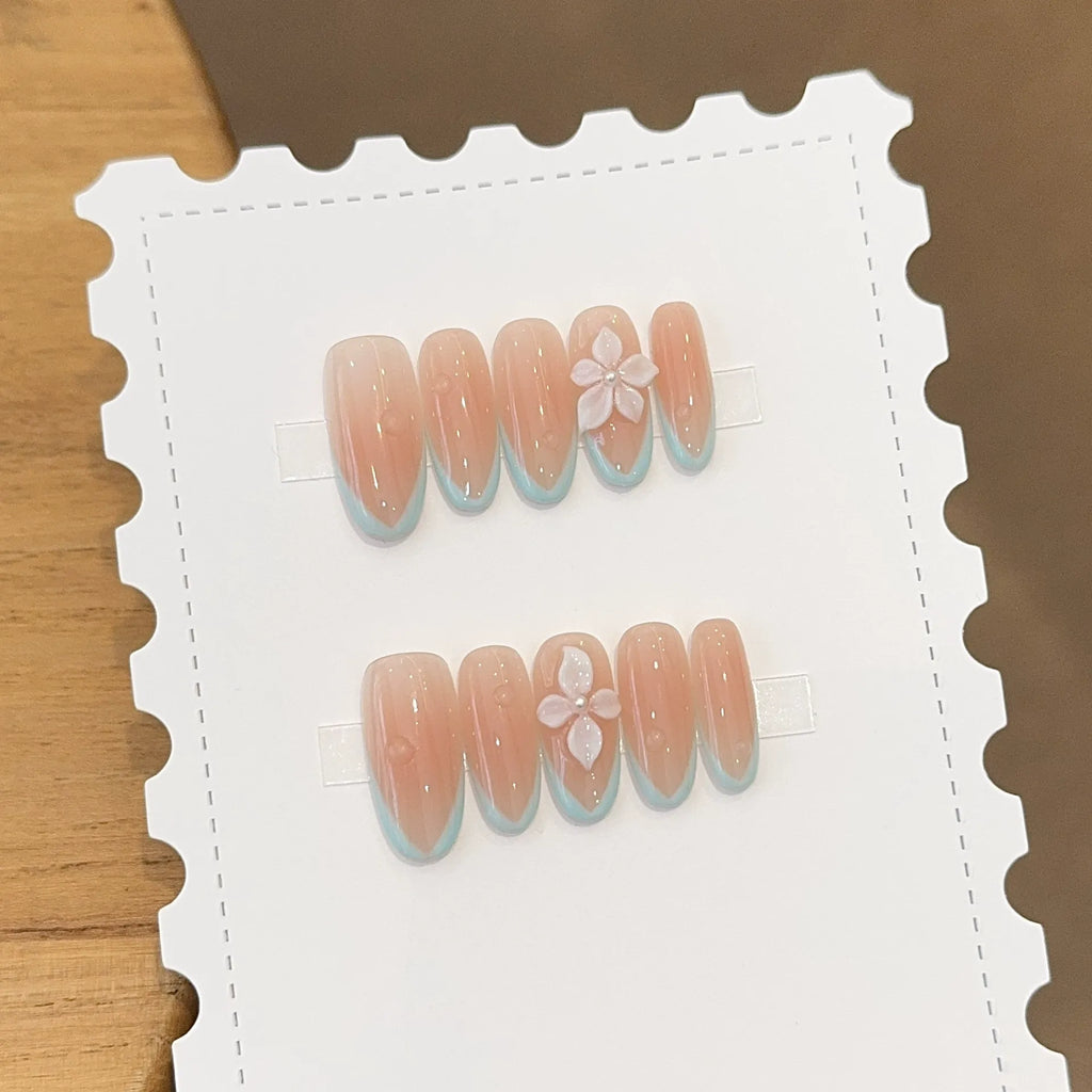 Handmade press-on nails, reusable.