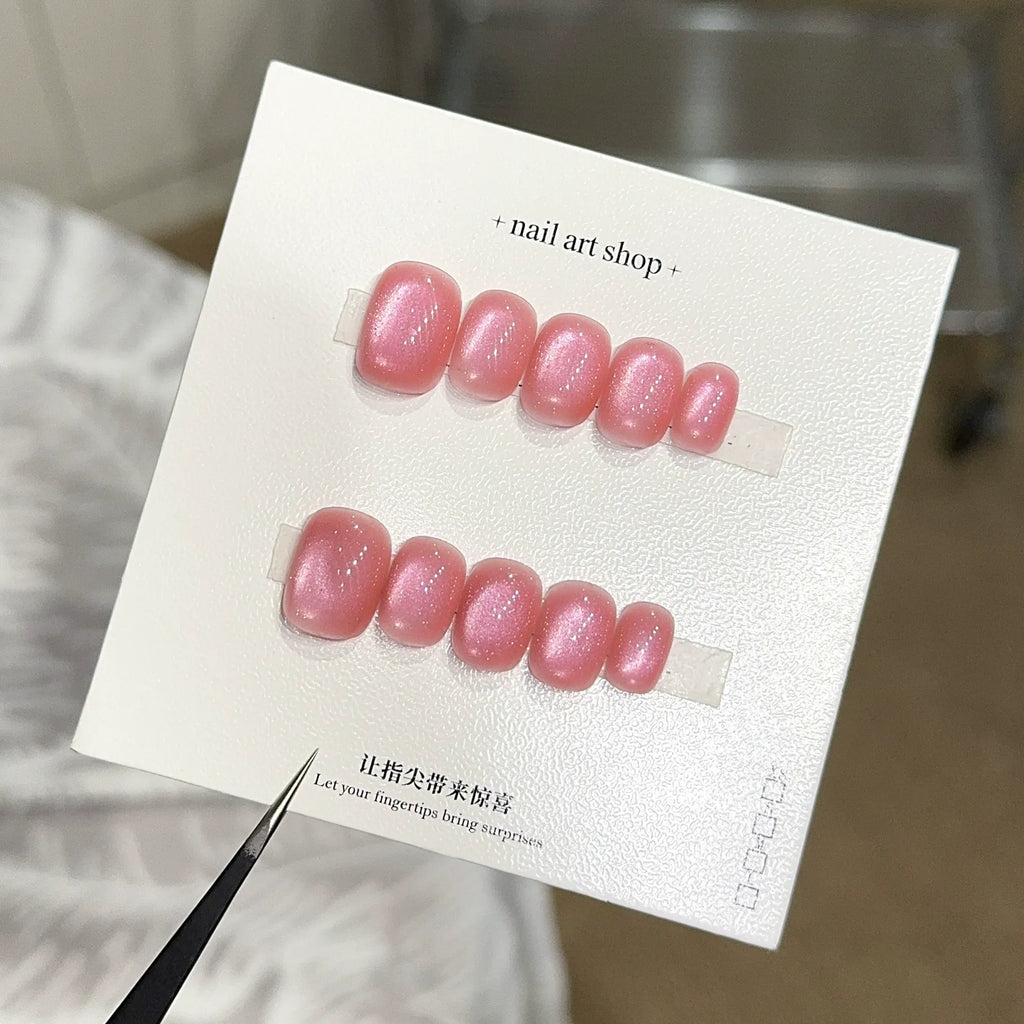 Handmade press-on nails, reusable.