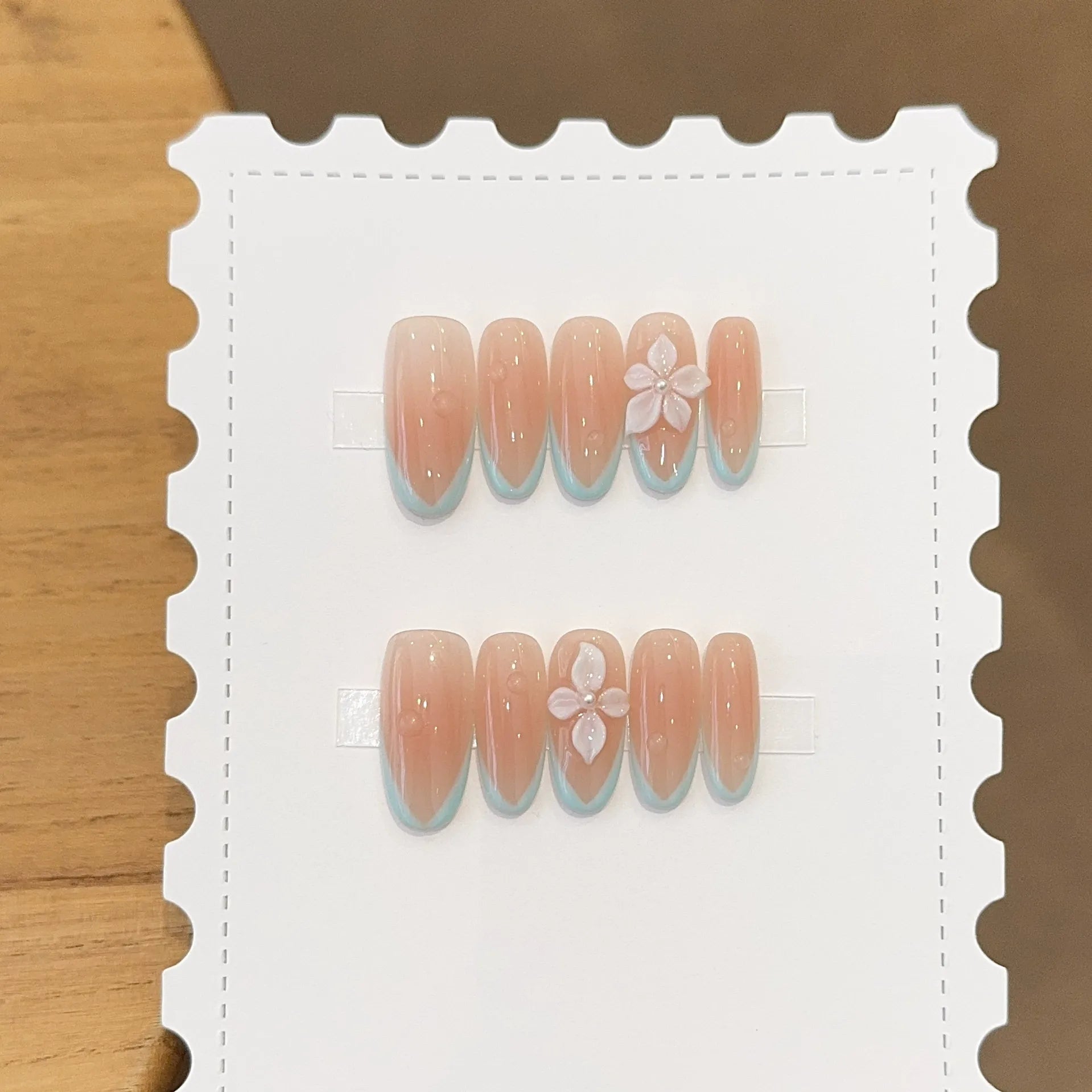 Handmade press-on nails, reusable.