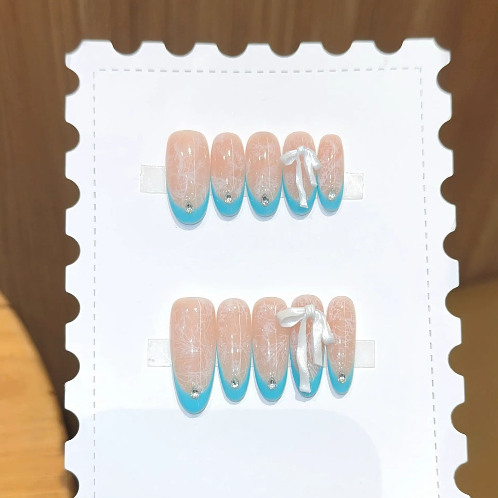 Handmade press-on nails, reusable.