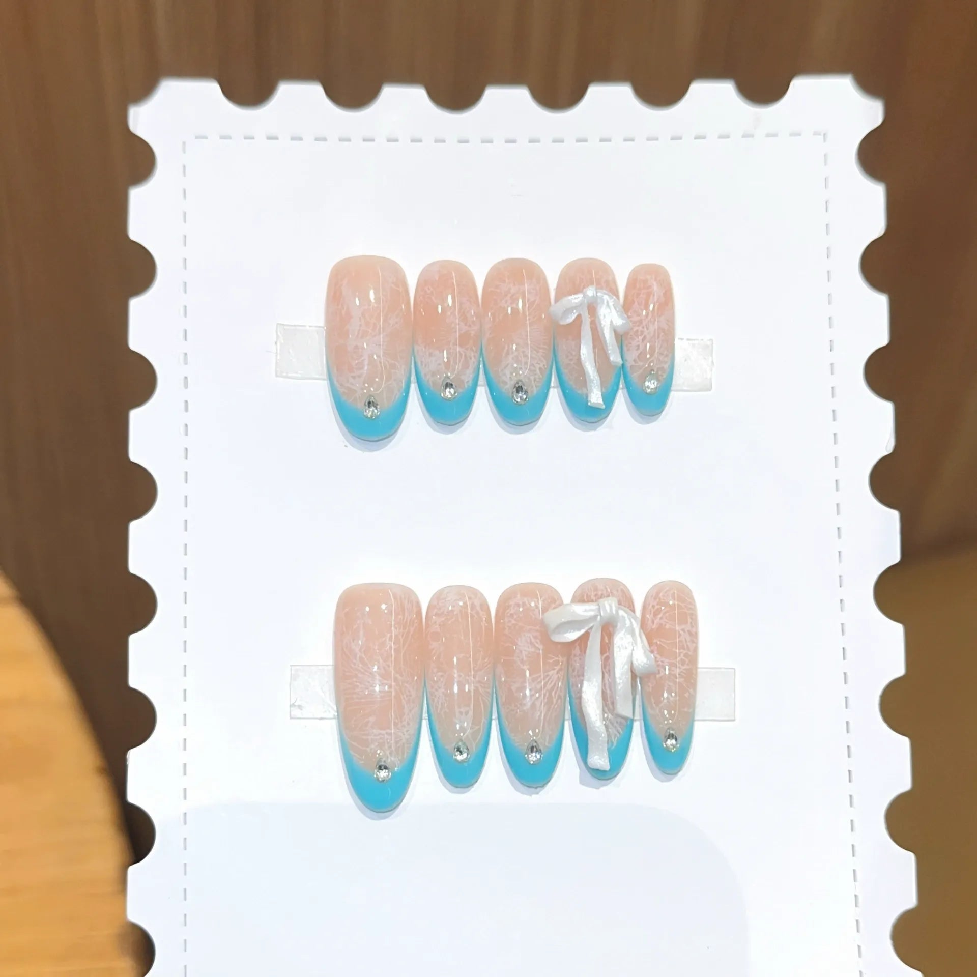 Handmade press-on nails, reusable.