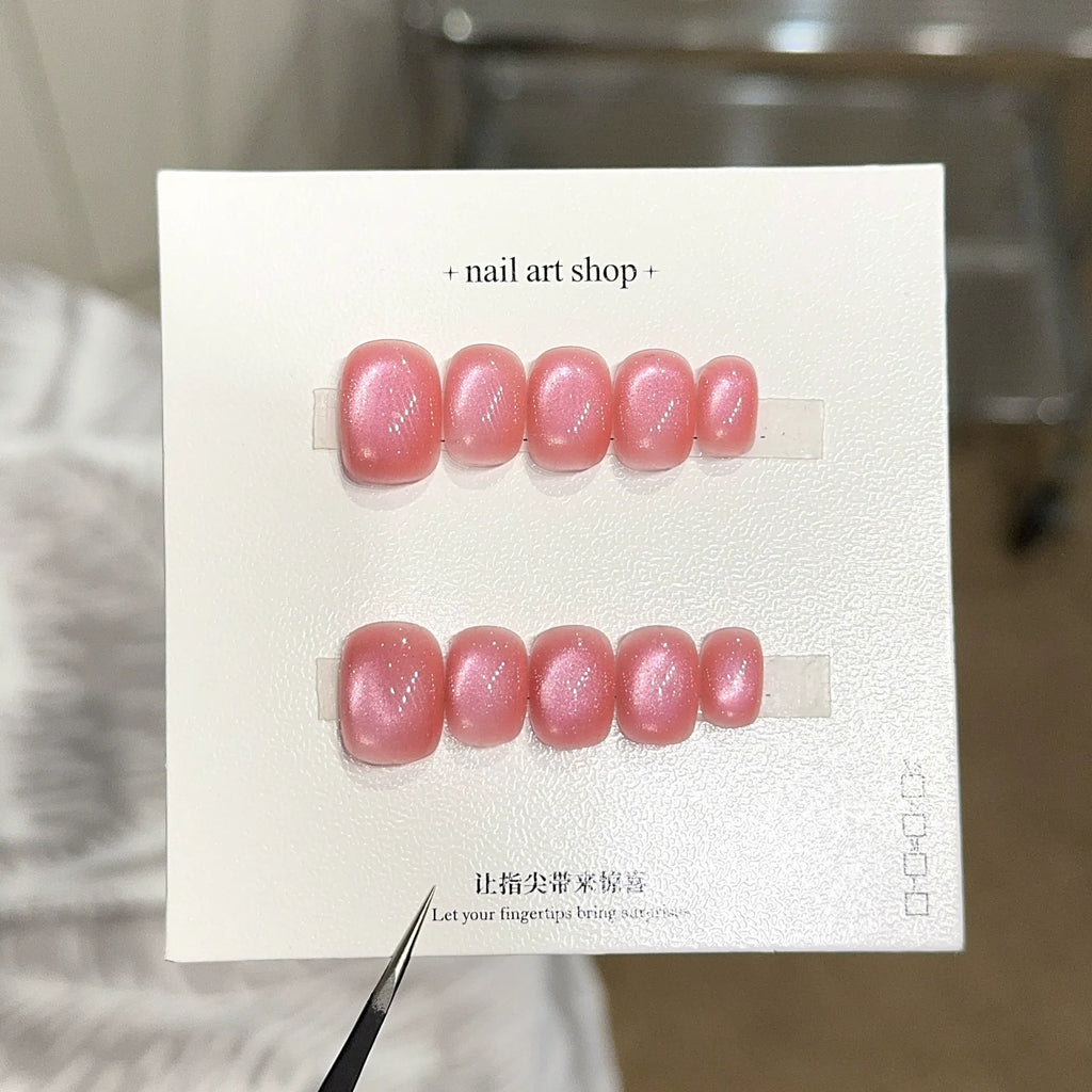 Handmade press-on nails, reusable.