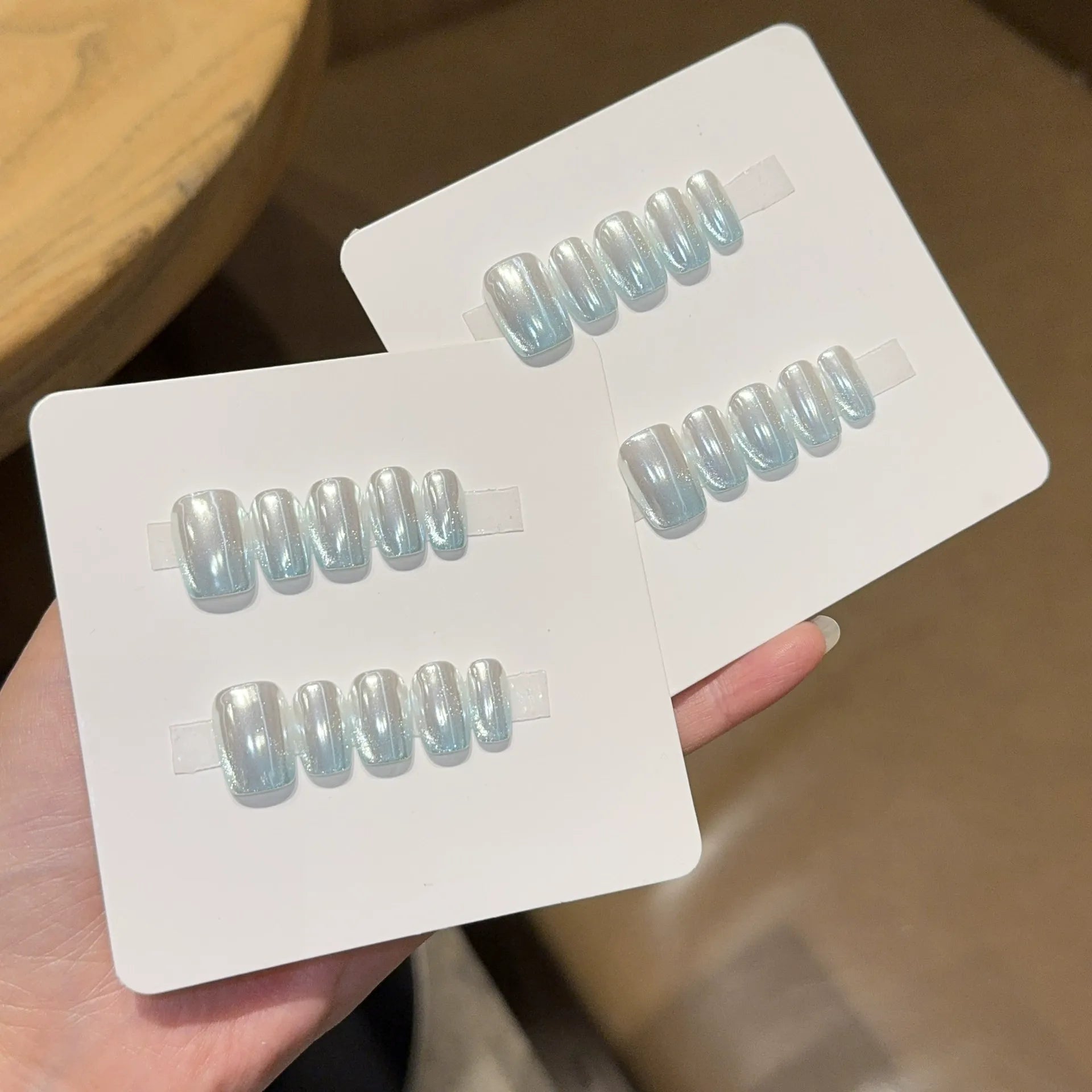 Handmade press-on nails, reusable.