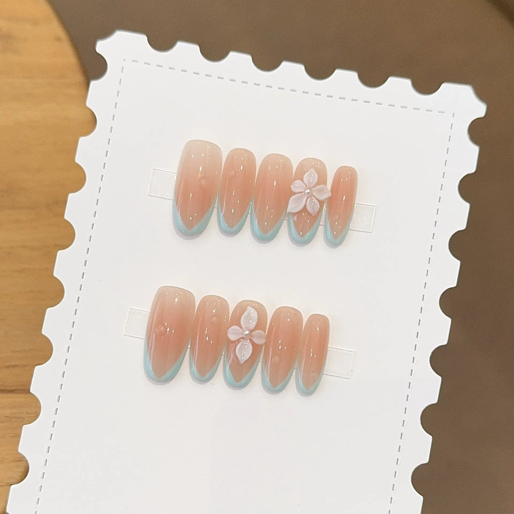 Handmade press-on nails, reusable.