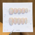 Handmade press-on nails, reusable.
