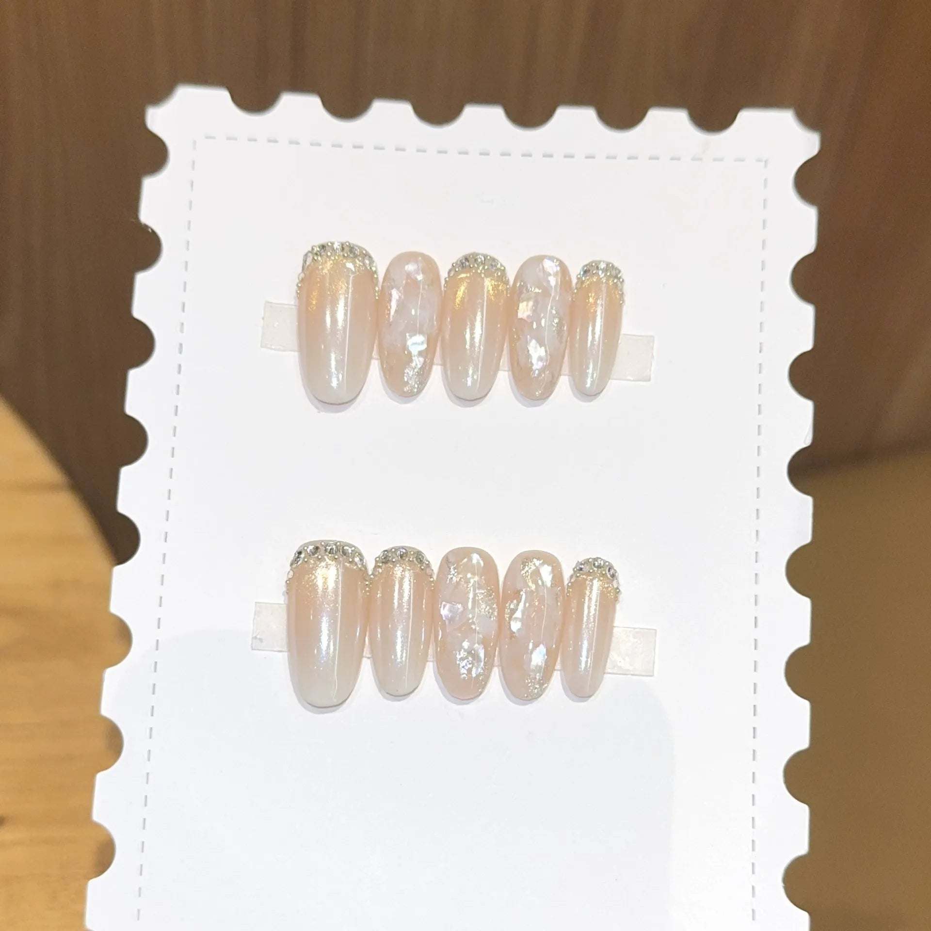 Handmade press-on nails, reusable.