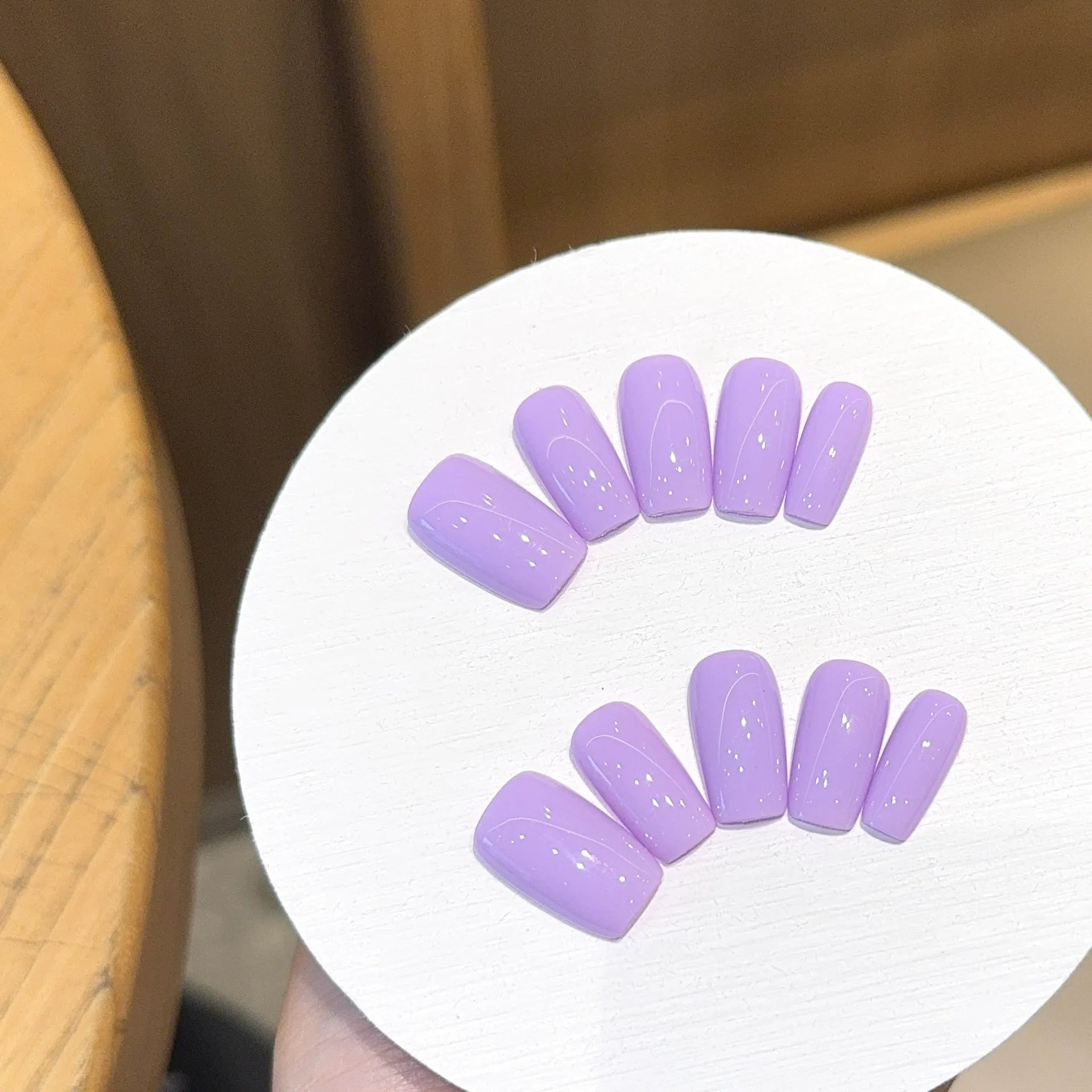 Handmade press-on nails, reusable.
