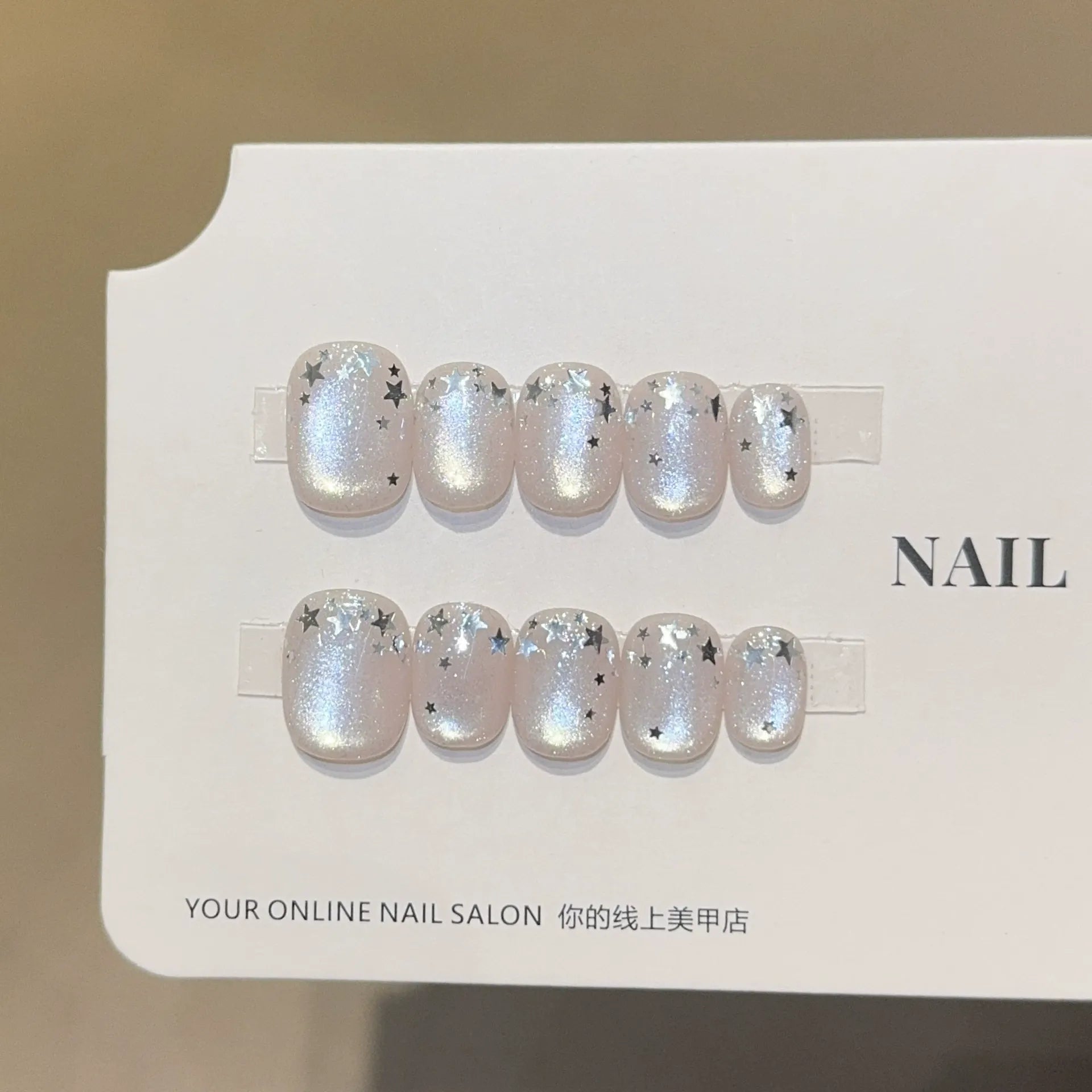 Handmade press-on nails, reusable.