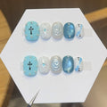 Handmade press-on nails, reusable.