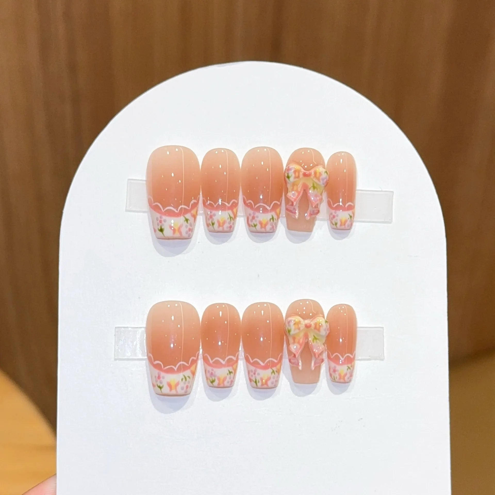 Handmade press-on nails, reusable.