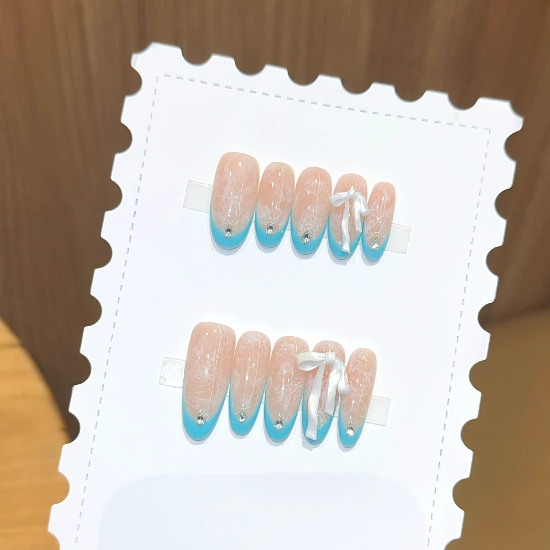 Handmade press-on nails, reusable.