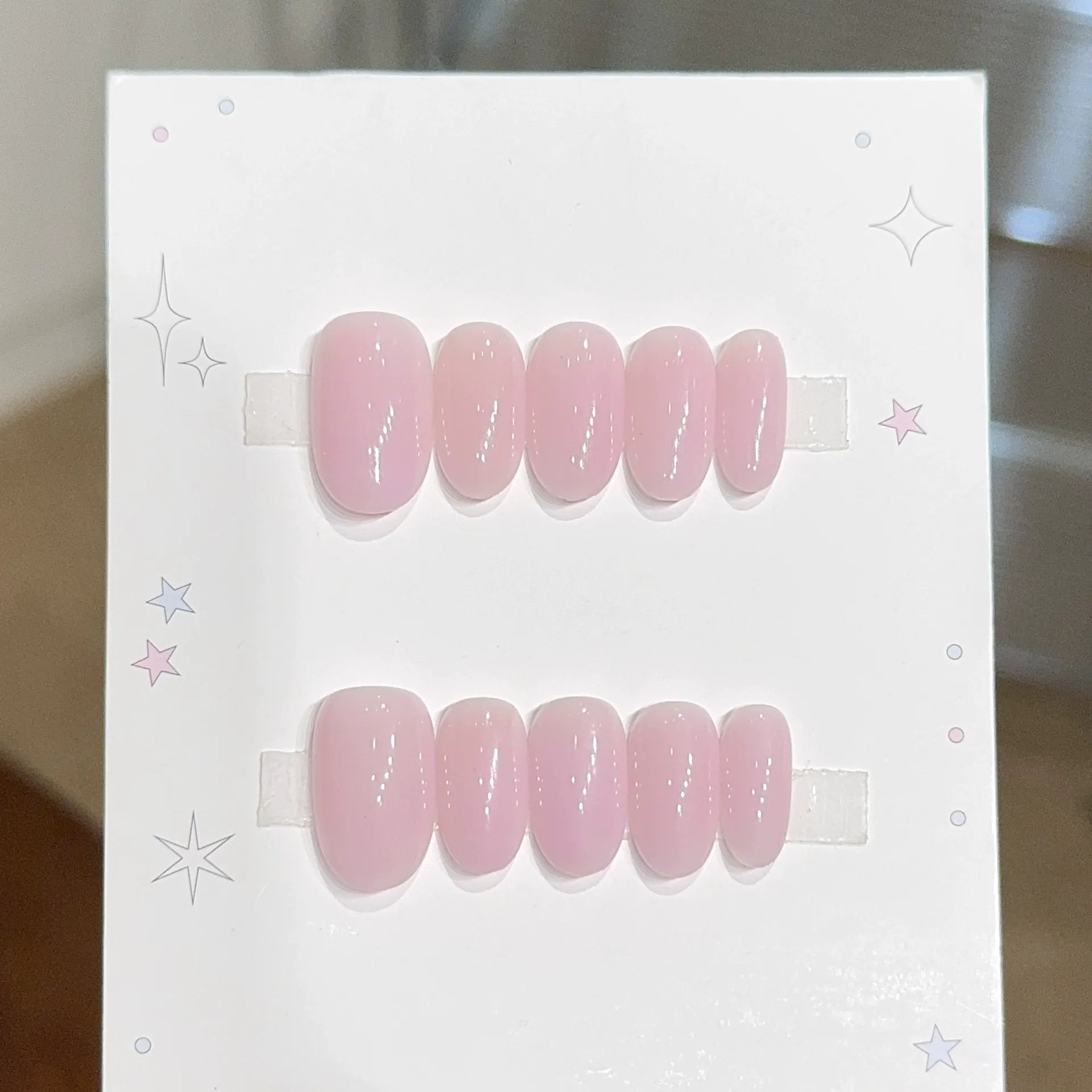Handmade press-on nails, reusable.