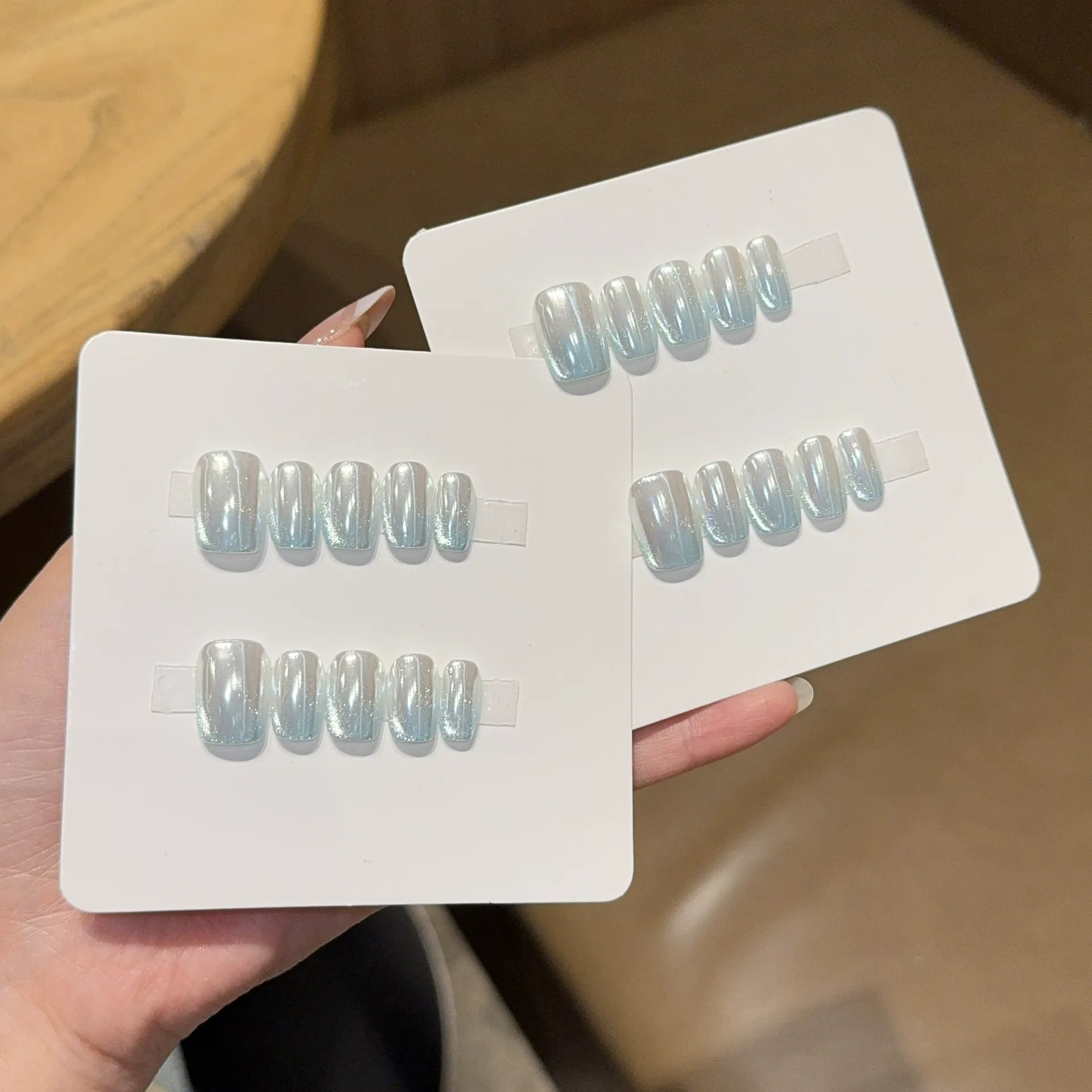 Handmade press-on nails, reusable.