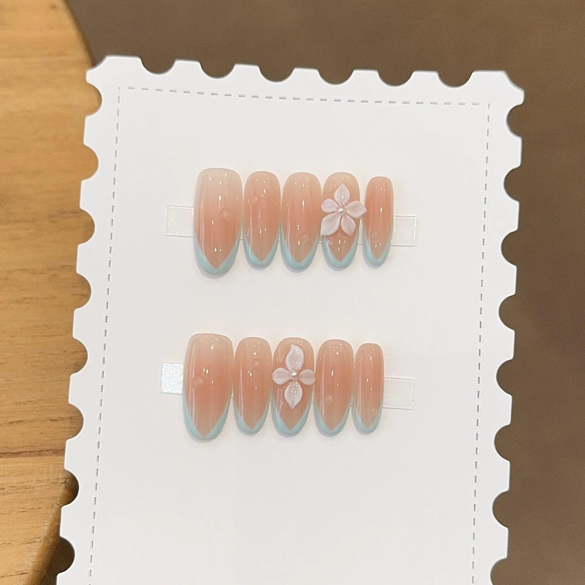 Handmade press-on nails, reusable.
