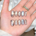Handmade press-on nails, reusable.