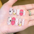 Handmade press-on nails, reusable.