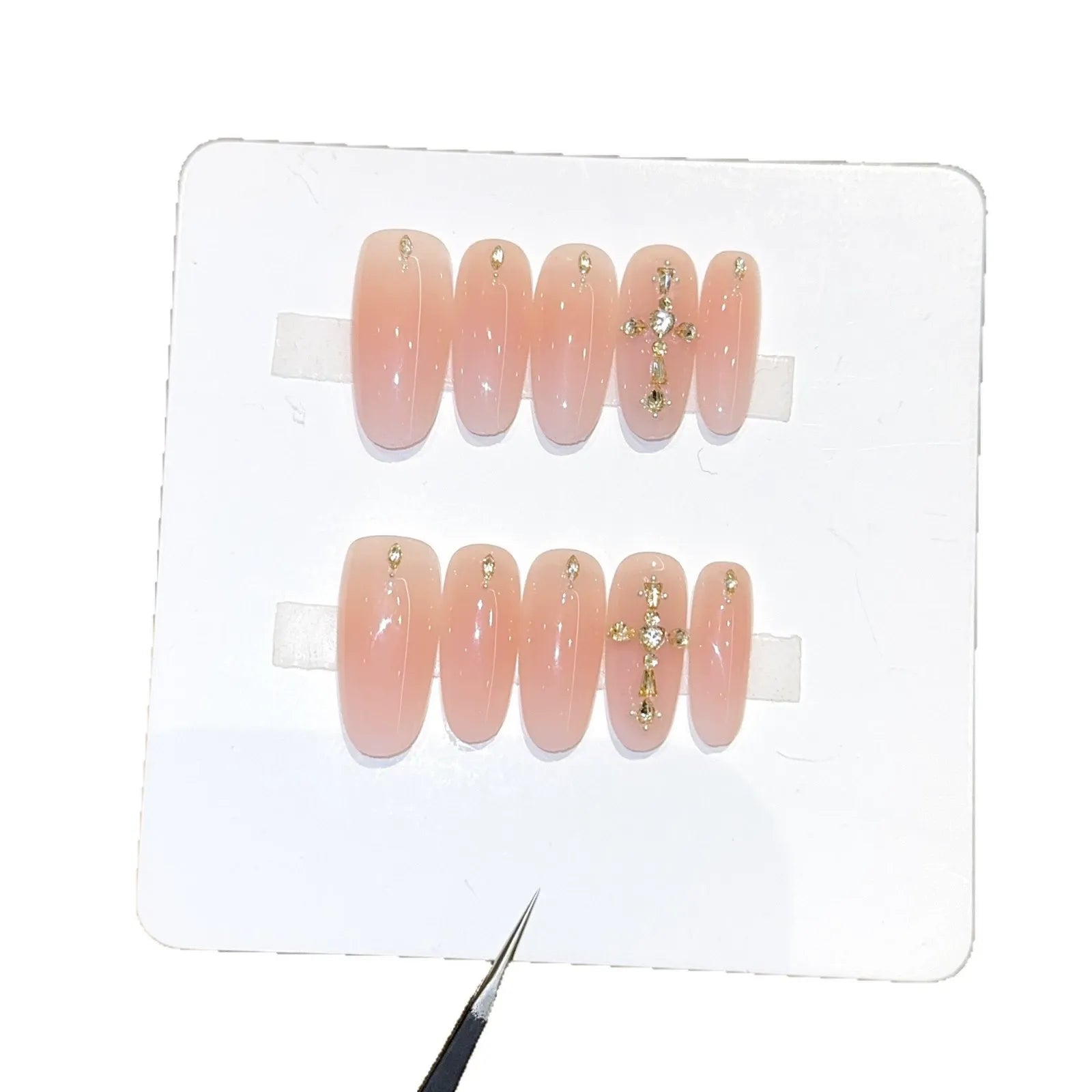 Handmade press-on nails, reusable.